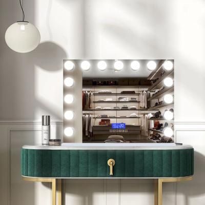 MDF Base LED Makeup Hollywood Mirror for Home Decorations Salon Furniture