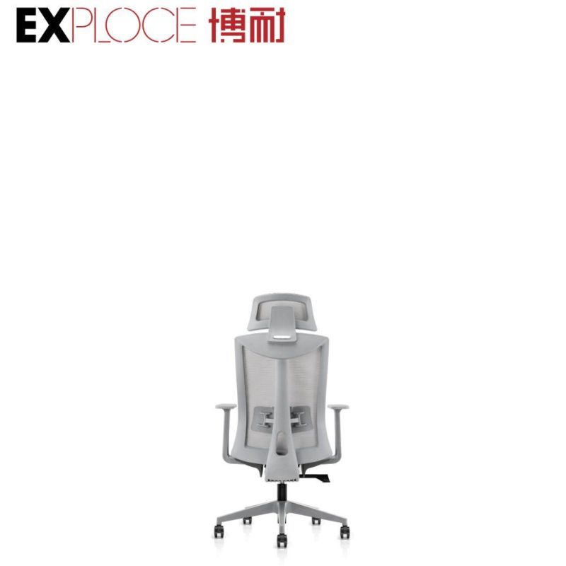 High Back Grey Computer Study Waist Support Modern Swivel Chair New Design Fashion China Office Furniture Ergonomic Mesh Swivel