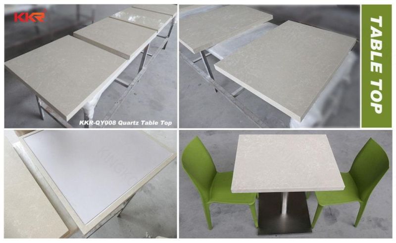 Artificial Stone Small Fast Food Modern Solid Surface Dining Table