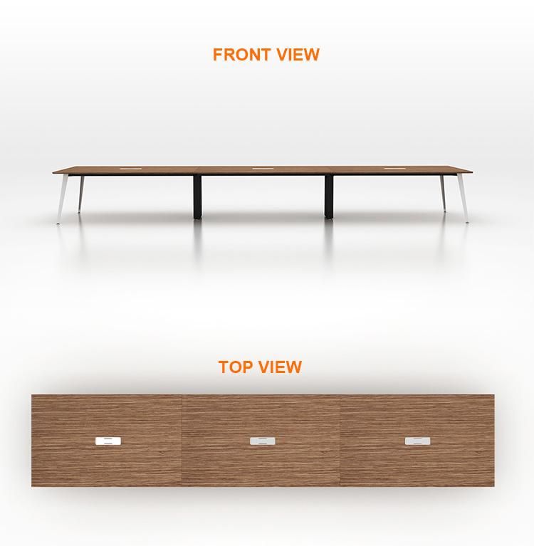 Modern Design Conference Table Aluminium Leg Meeting Desk