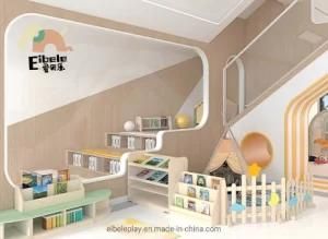 Pre-School Daycare Centre Interior Design Kids Reading Room Area Furniture Setup and Arrangement for Children Library Room