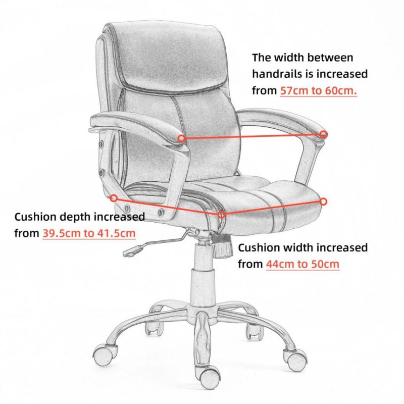 Leather Office Chair Executive High Back PU Manager Office Chair