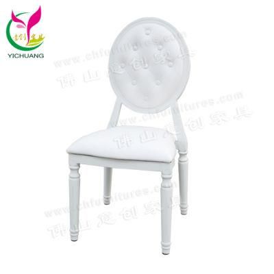 Hyc-D04-10 Hot Selling Stacking Aluminum Xvi White Louis Chair for Wedding