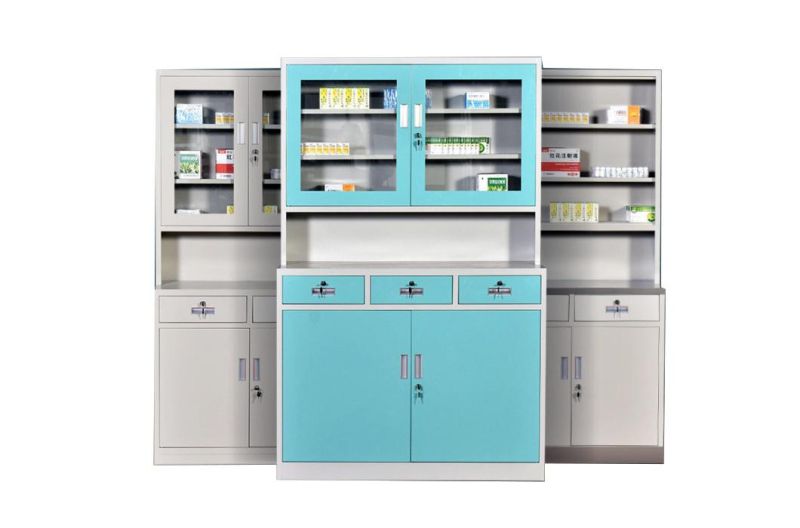 Medicine Cabinet Hospital Cupboard Product Metal Stainless Steel New Hospital Furniture Commercial Furniture Modern