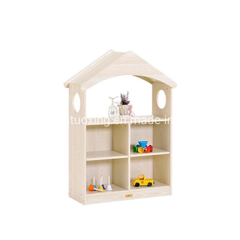 New Design Playroom Furniture Wooden Daycare Display Cabinet, Kids Room Cabinet Children Toy Storage Cabinet, Kindergarten and Preschool Furniture Cabinet