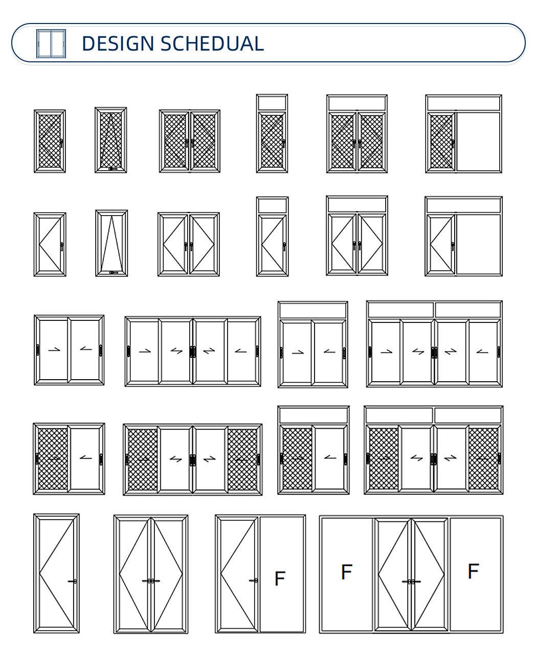 Wholesale Soundproof Standard Size Glass Profile Aluminium Bifold Window and Door Folding Windows and Doors Folding Screen