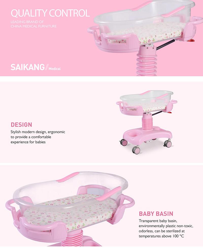 X01-1A China Wholesale High Quality Hospital Adjustable Modern Baby Crib