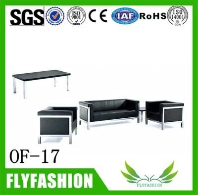 of-17 Modern Living Room PU Leather Sofa Square Comfortable Sofa Office Furniture