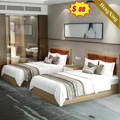 China Home Bedroom Furniture Modern Style Hotel Wooden King Size Bed