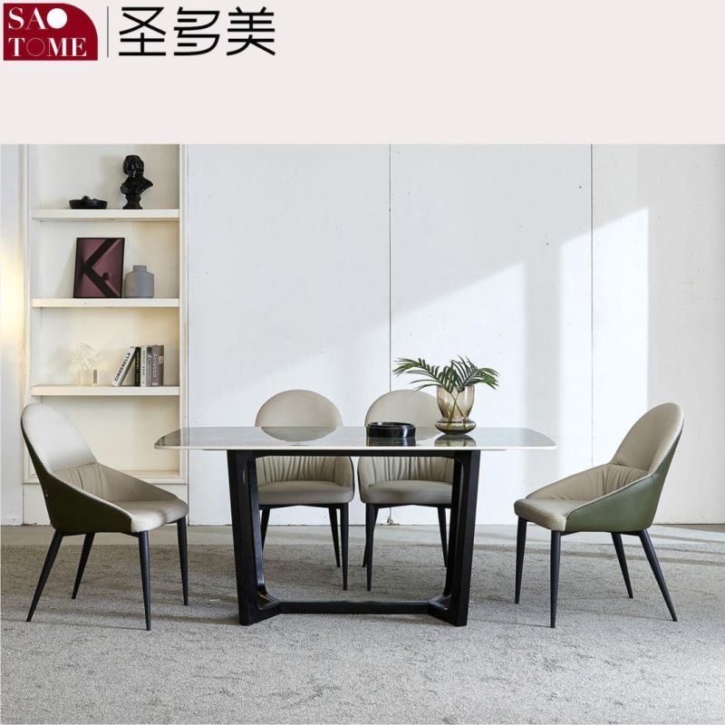 Modern Living Room Dining Room Furniture V-Shaped Table Solid Wood Dining Table