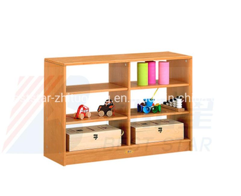 Preschool and Kindergarten Child Bookshelf and Bookcase, Living Room Wardrobe, Wooden Display Rack, Playroom Furniture Kids Toy Storage Shelf and Stand Cabinet