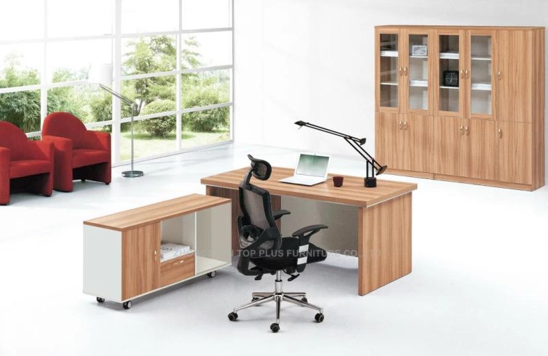 Popular L Shape Melamine Executive Manager Office Table Office Furniture (M-T1805)