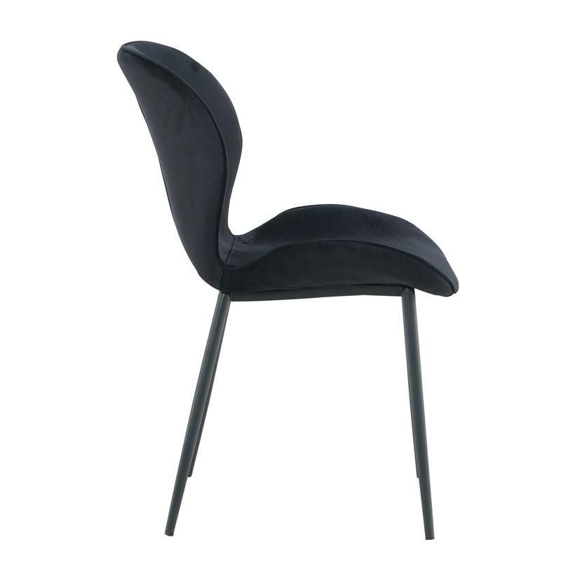 Hotel Furniture Nordic Modern Metal Legs Dinner Velvet Kitchen Dining Chairs