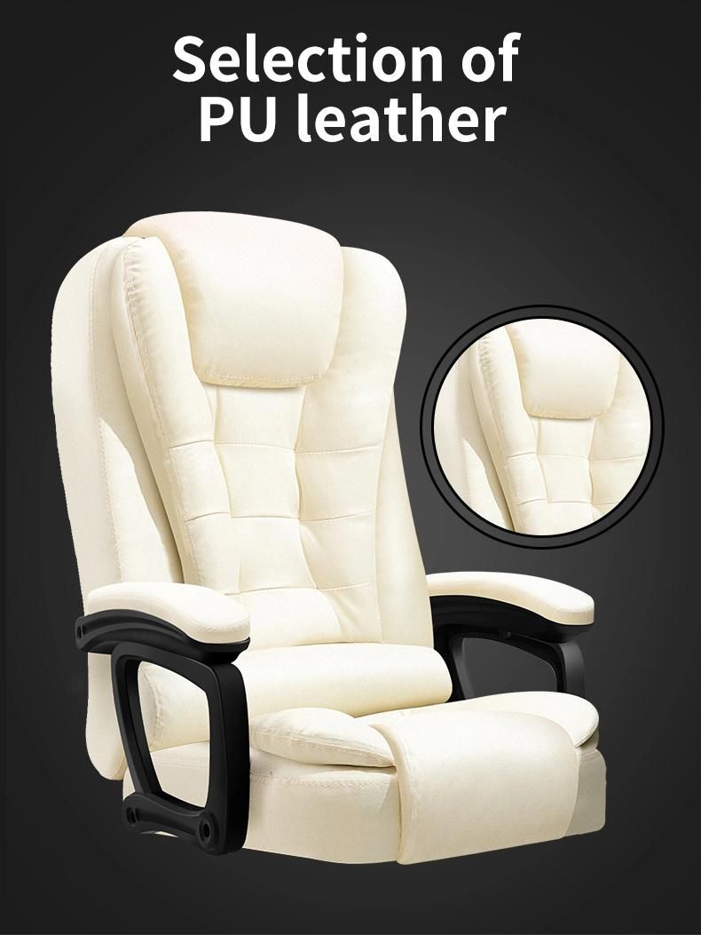 Office Star Padded Faux Leather Seat and High Back Massage Executive Office Chair