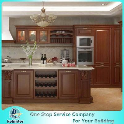 MDF/MFC/Plywood Particle Board European Kitchen Cabinets of Kok002