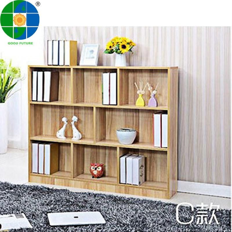 Open Shelf Wooden Cabinet Children Bookcase Customized