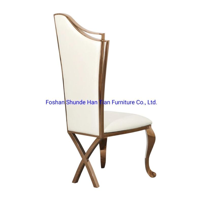 Distributor Cross High Wing Back Modern Hotel Restaurant Wedding Dining Chair