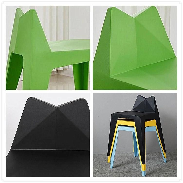 Most Popular Home Furniture Colorful Plastic Horse Stool PP Stackable Dining Chair for Sale