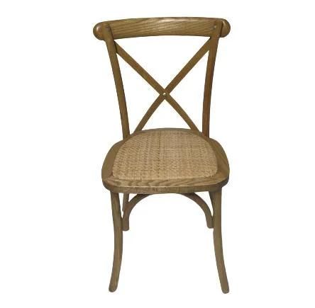 Hotel Furniture Solid Wood Cross Back Chair for Wedding