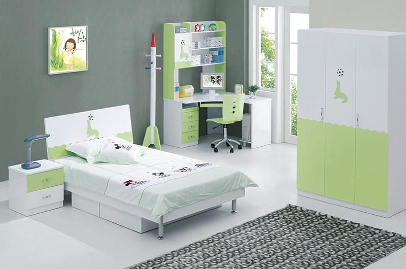 Nova Wholesale Single Kids Bedroom Furniture Solid Wooden Kids Bed Children Furniture