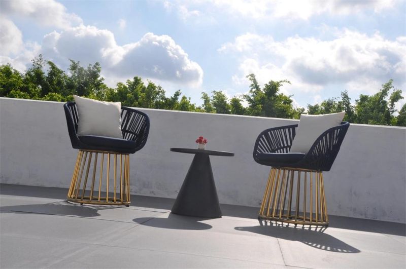 Wholesale Modern Style Rattan Aluminum Outdoor Patio Garden Outdoor Rattan Aluminum Furniture Chair Set