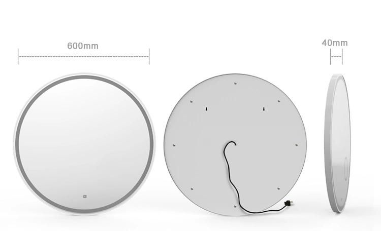 LED Light Round Bathroom Mirrors Circle Decorative Wall Hanging