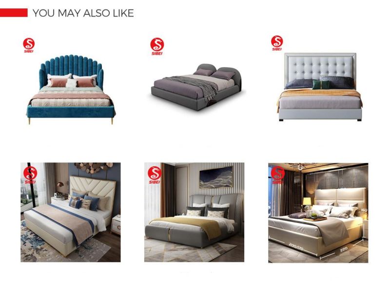 Modern Style Light Luxury Living Room Furniture Bedroom Bed