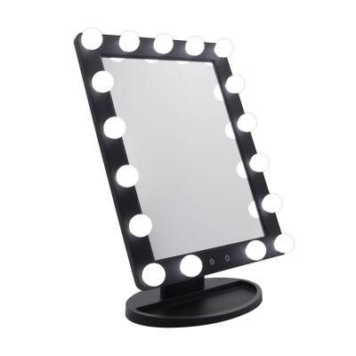 Home Decoration Makeup Tool New Items Glass Furniture Bling LED Mirror for Beauty Salon