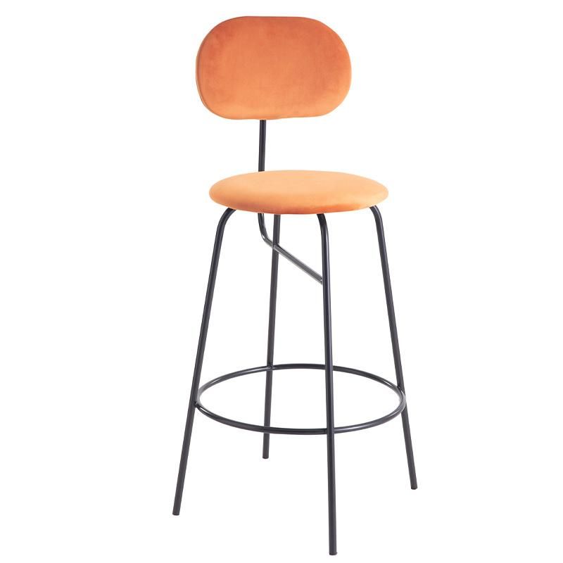 Wooden Frame Plastic Seat Light up Furniture for Bar Furniture Counter Cafe Restaurant Height Bar Stool High Chair