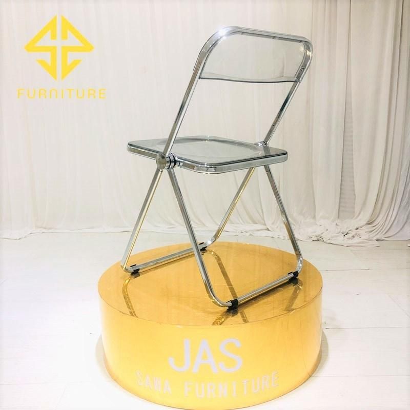 Sawa Modern Folding Stainless Steel Chairs for Event Wedding Use