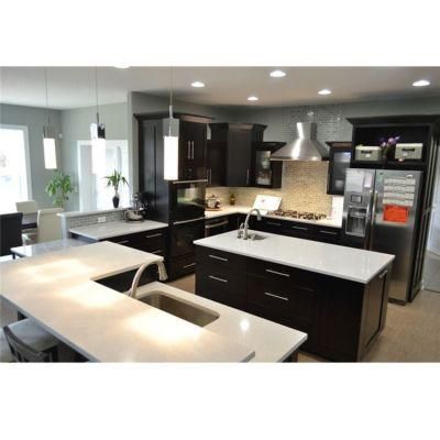 Black Wood Veneer Hot Sale Kitchen Cabinets Furniture