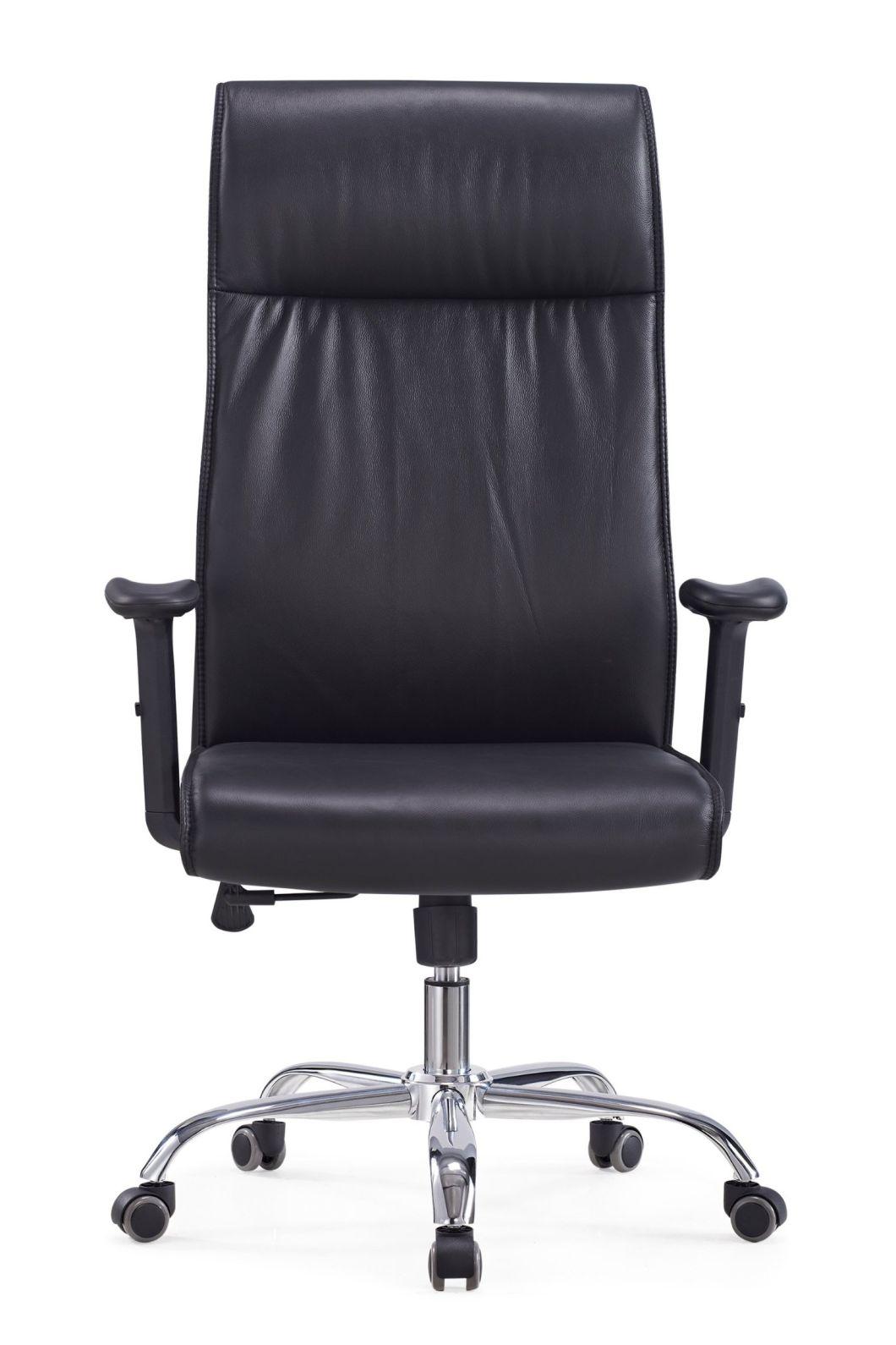 Modern Leather Meeting Furniture Adjustable Armrest CEO Boss Ergonomic Swivel Office Executive Chair