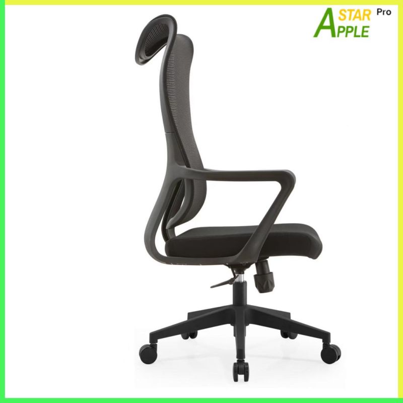 High Back Computer Parts Game Ergonomic Mesh Barber Beauty Massage Plastic Office Folding Shampoo Chairs Gaming Executive Chair with Soft Fabric Surface Armrest