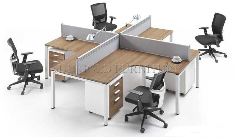 Freestanding Office Workstation Glass Partition with Mobile Pedestal (SZ-WST650)