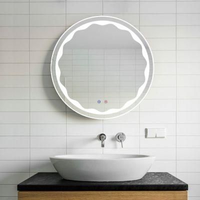 Top Quality LED Fancy Round Wall Mirror for Home Bathroom