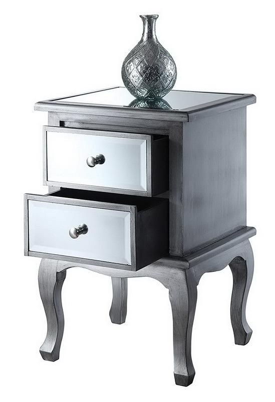 Hot on Ebay Bedside Cabinets Chest Mirrored Furniture