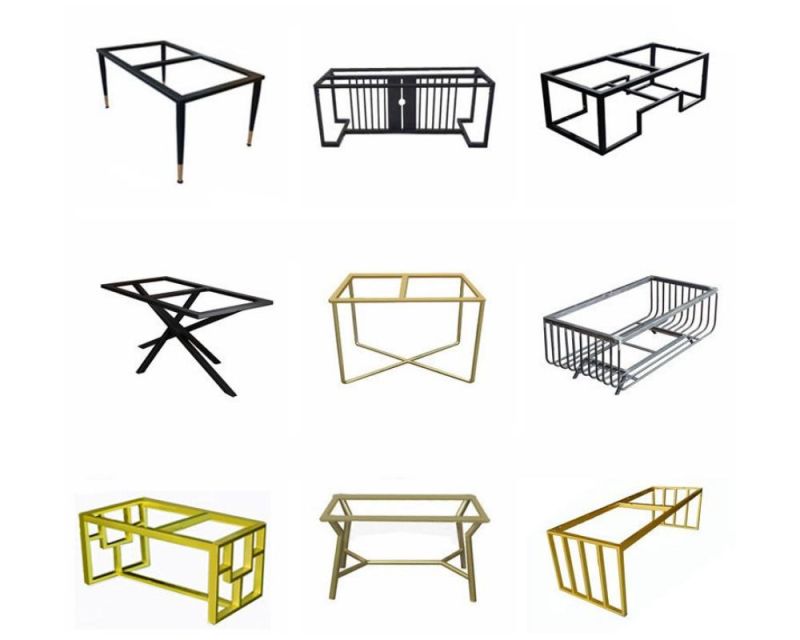 Modern Decorative Metal Cast Iron Coffee Metal Table Frame Dining Furniture Legs