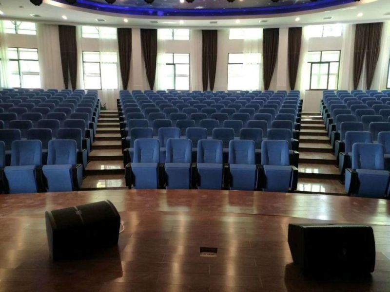 Hongji Auditorium with High Quality Fabric Cover Steel Lecture Hall Church Chair