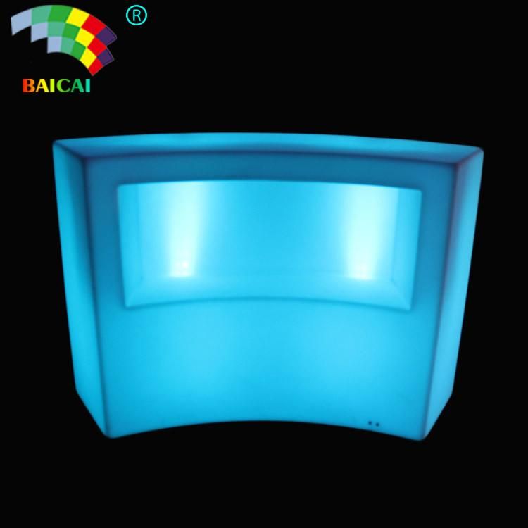 Remote Color Night Club KTV Plastic Glow LED Bar Counter