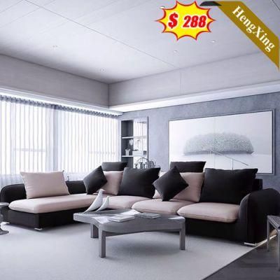 Modern Home Living Room Office Furniture Gray Fabric L Shape Sofas Luxury Hotel Lobby Leisure Sofa Set