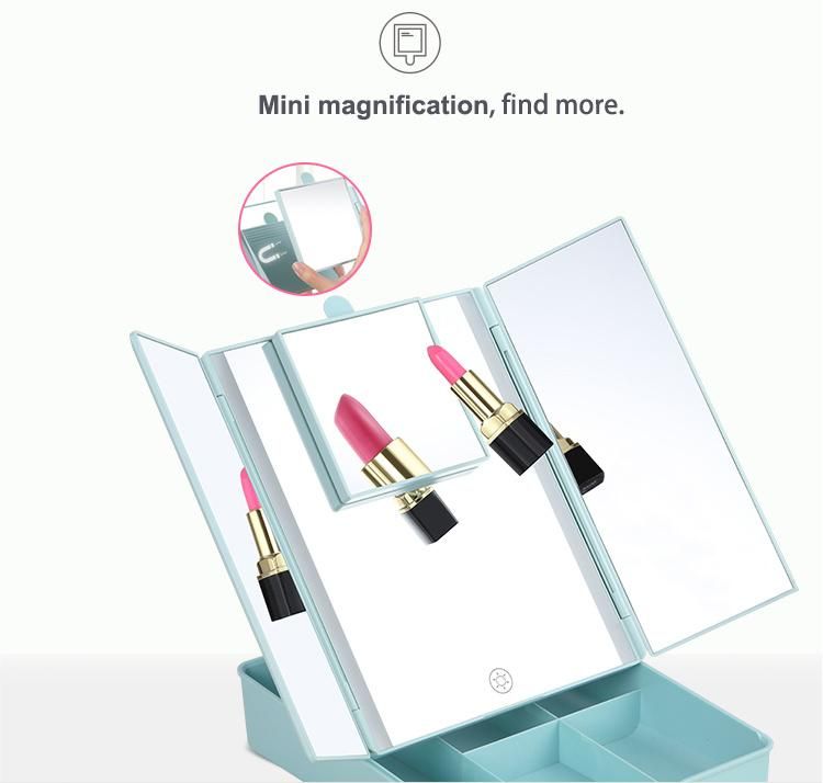 Smart Touch Control Lighted Makeup Mirror