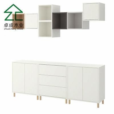 Colorful MDF Wall Cabinet Kitchen Cabinet with Handle