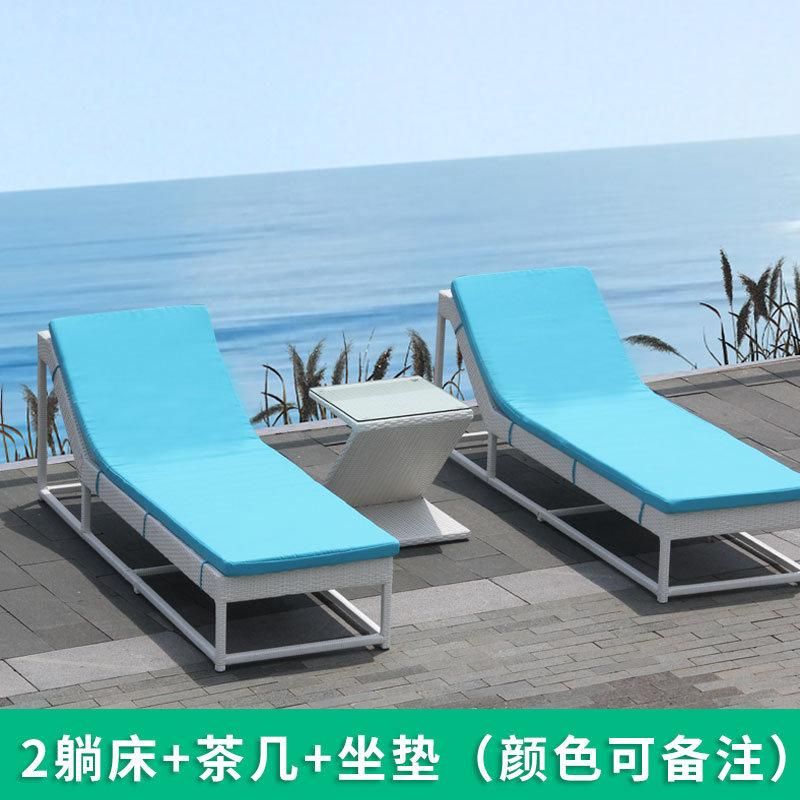 Modern Beach Lounger Chair French Chaise Lounge Suitable for Swimming Pool