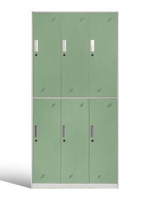 Modern Design 2 Tier 3 Wide Office Storage Locker