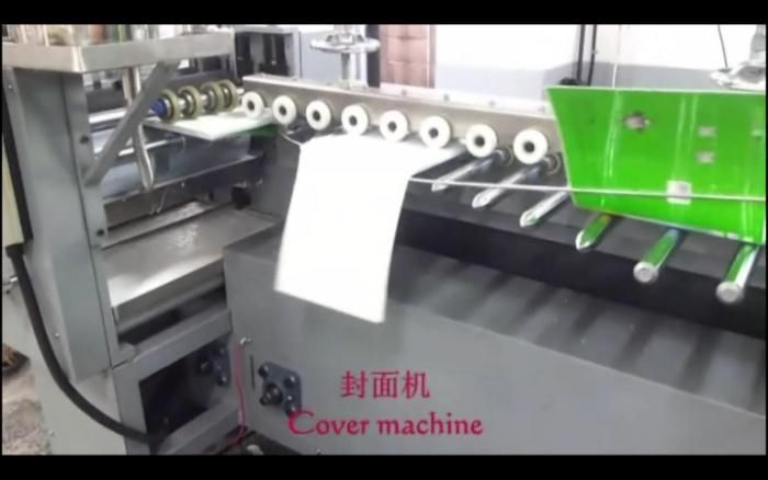 Automatic Cover Folding and Cartoon Binding Machine