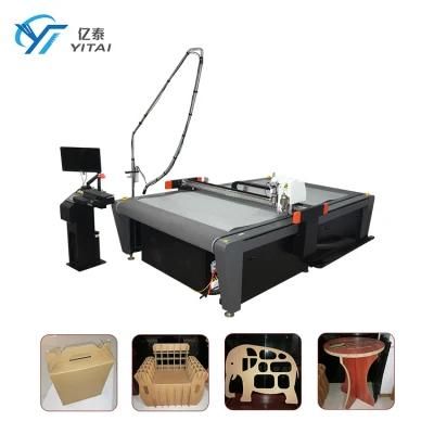 High Productivity Advertising Automatic Oscillatory Knife Flatbed Cutter Creaser