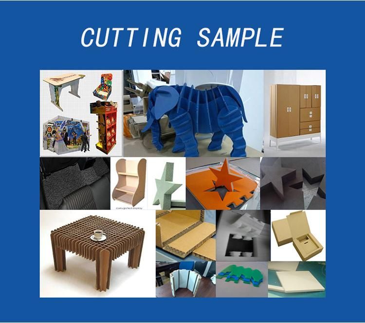 CNC Vertical Corrugated Paper Oscillating Knife Die Cutting Machine for Corrugated Carton Box Cardboard Sample Carton Making