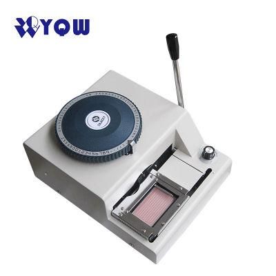 Small Manual PVC Card Embossing Machine with Russian Letters