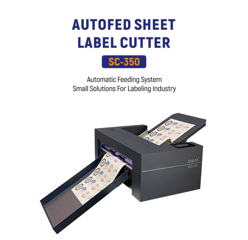 Sc-350 Automatic Sticker Label Kiss Cut Die Cutter Sheet Fed Digital Die Cutting Machine
