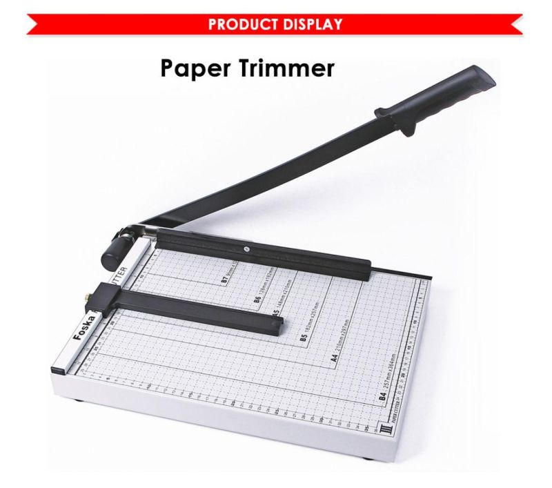 Foska Stationery Office Paper Trimmer Cutter with Line Ruler